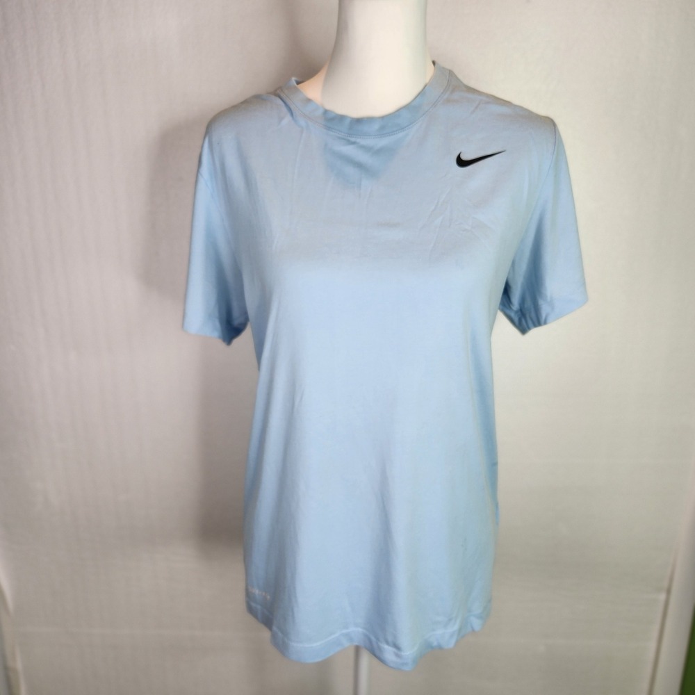 Nike Dri-FIT Short Sleeve Performance T-Shirt Light Blue Womens‎ Small